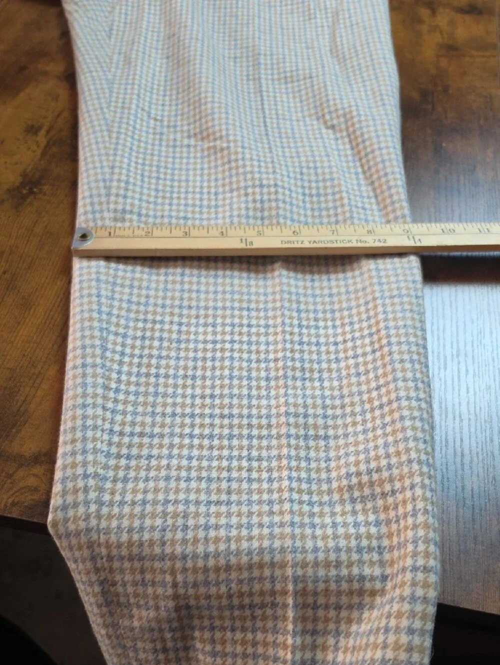 PENDLETON | 100% Virgin Wool Houndstooth High Rise Trousers USA | 12 Petite
